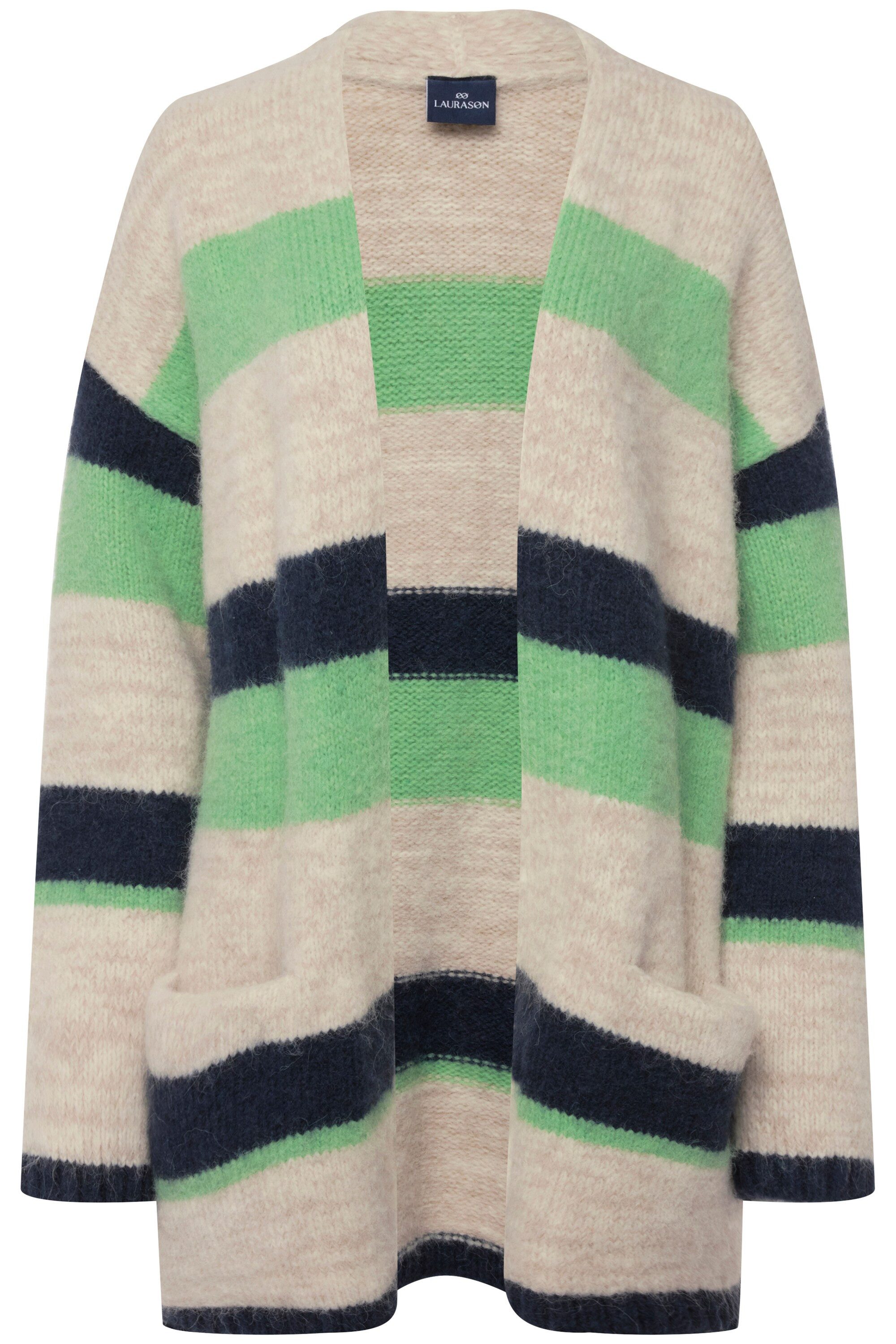 Laurasøn Strickjacke Strickjacke multicolor offene Form Langarm günstig online kaufen