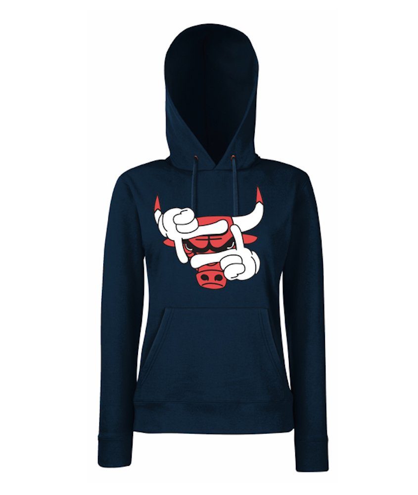 Youth Designz Kapuzenpullover Bulls Damen Hoodie Пуловери mit modischem Sport Logo