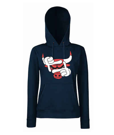 Youth Designz Kapuzenpullover Bulls Damen Hoodie Pullover mit modischem Sport Logo