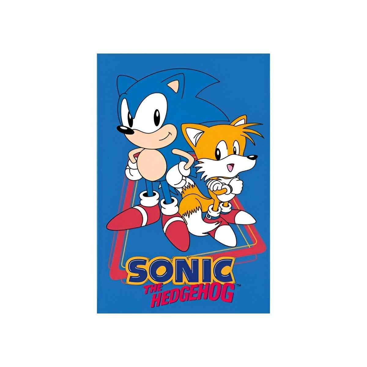 Sonic Badetücher Sonic the Hedgehog Tails Hand- & Gesichtshandtuch 30×50 cm, 100% Baumwolle (1-St)