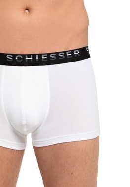 Schiesser Boxer Herren Shorts 3er Pack - Hip-Shorts, Pima Cotton