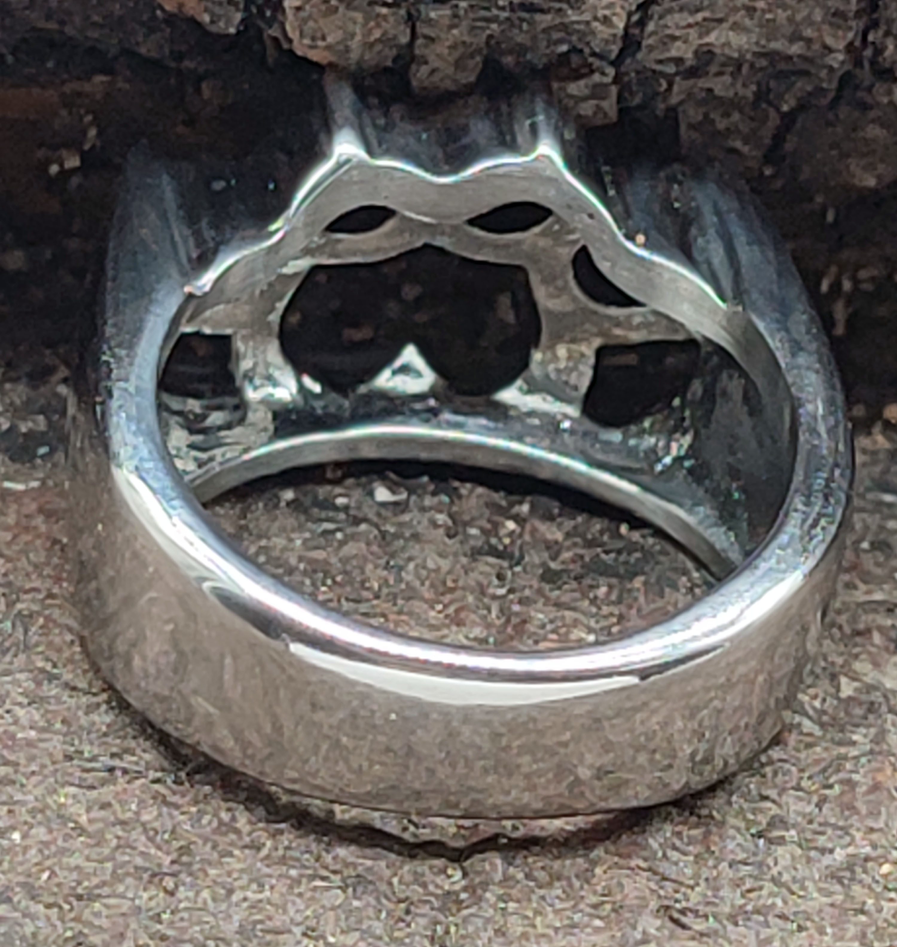 Kiss of Leather Fingerring RING SCHLAGRING GR. 56-72 - EDELSTAHL