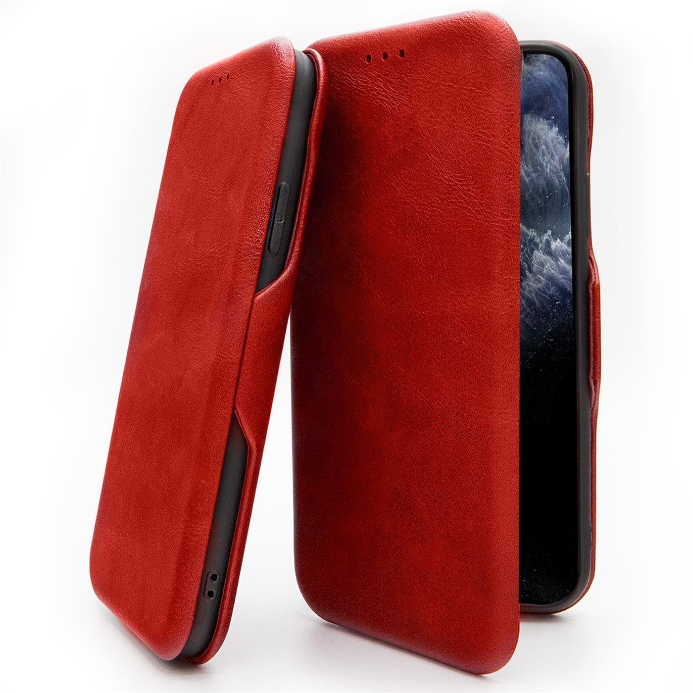 CoolGadget Handyhülle Business Premium Hülle Für iPhone SE 3. Generation 4,7 Zoll, Handy Tasche mit Kartenfach für iPhone SE 2022/2020 Schutzhülle – Bild 5 von 5