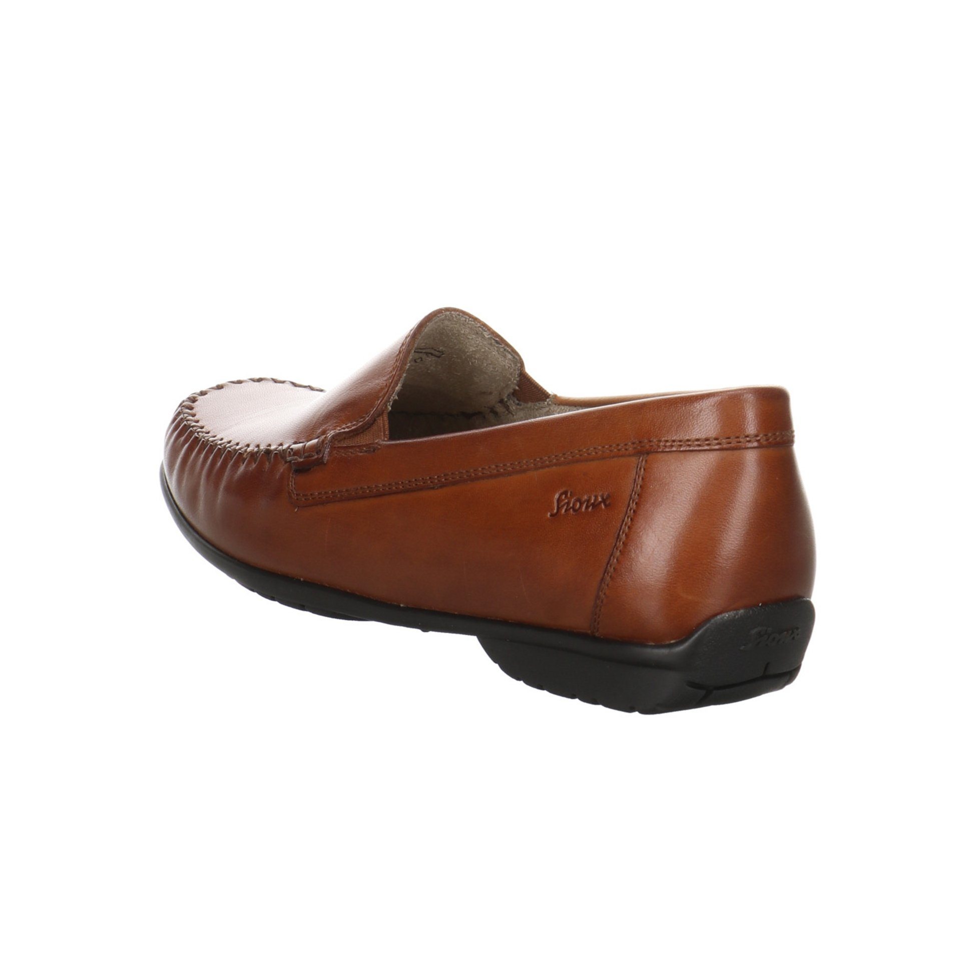 SIOUX Cortizia Mokassin Slipper Slipper Damen Glattleder Schuhe cognac