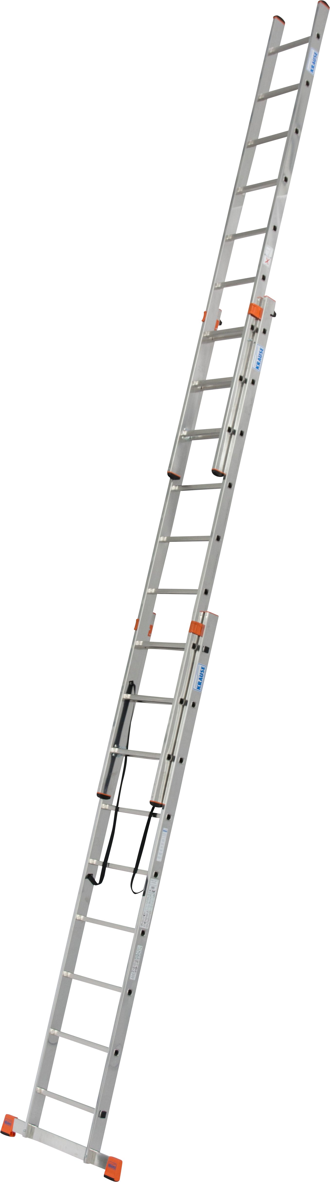 KRAUSE Vielzweckleiter Tribilo, mit Leiternspitzen, 3x9 Sprossen