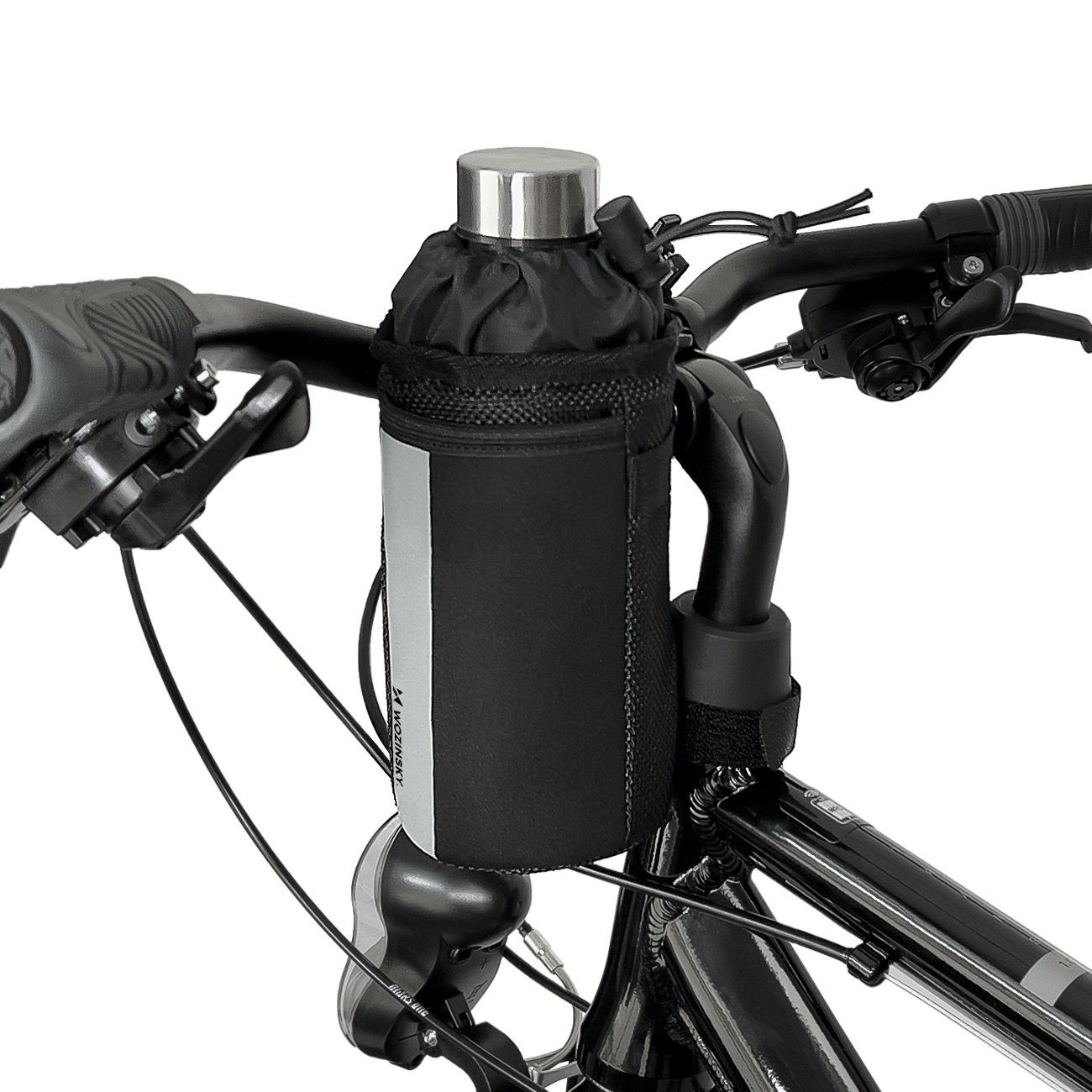 Wozinsky Fahrradtasche Wozinsky Thermo-Flaschentasche für Fahrrad oder Roller 1l Schwarz (1-tlg)