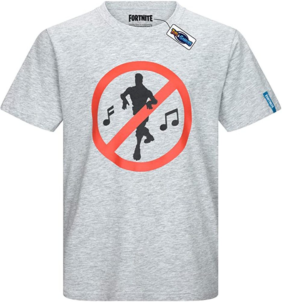 Fortnite Print-Shirt FORTNITE No Dance T-Shirt hellgrau Jungen 140 152 164
