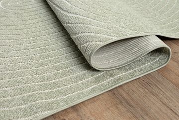 Teppich Santo Plus hochwertiger Teppich, the carpet, Rechteck, Höhe: 5 mm, Boho-Style, Pflegeleicht, 3D-Optik, wetterfest