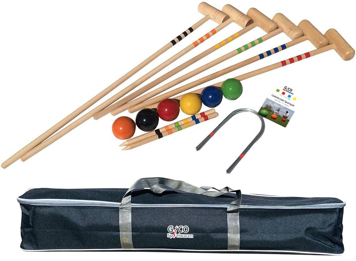 GICO SpielzeugGartenset »GICO Krocket Set Family 6 Spieler, 2x100cm