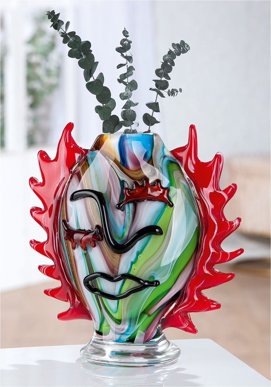 GILDE Tischvase Gesichtsvase Pepito