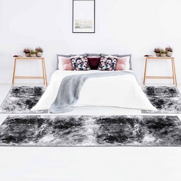 Bettumrandung Timeless 7690 Carpet City, Höhe 6 mm, (3-tlg), Bettvorleger, Modern, Abstrakt, Läuferset für Schlafzimmer