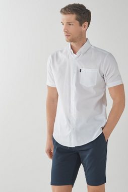 Next Kurzarmhemd Bügelleichtes Regular Fit Button-down-Oxfordhemd (1-tlg)