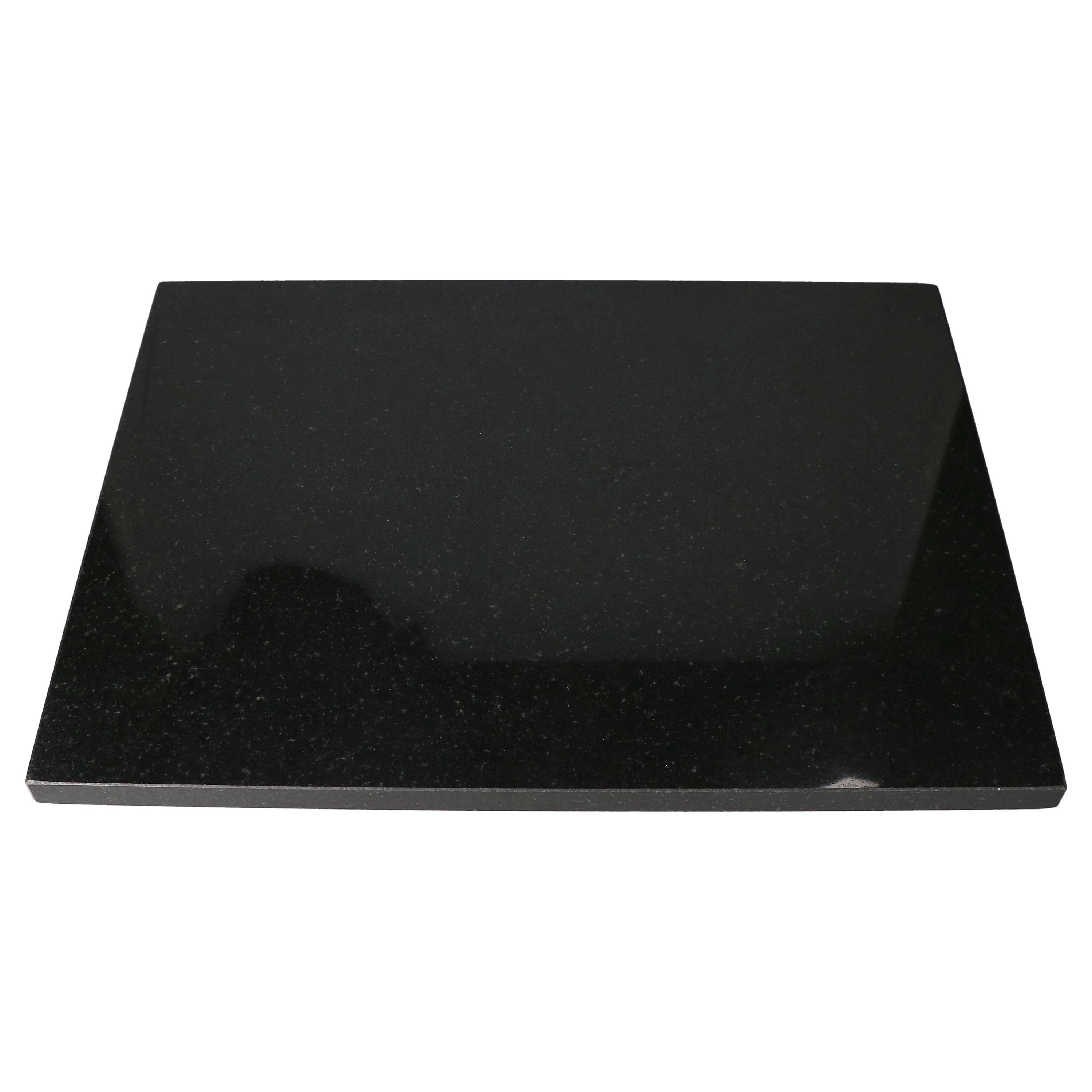 MamboCat Schneidebrett Stein-Schneidebrett 40 x 30 cm schwarz Servierplatte Unterlage