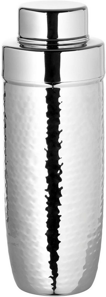 Fink Cocktail Shaker NASSAU, Edelstahl, (1-tlg), aus Edelstahl, mit  Hammerschlagstruktur, Handgefertigte Hammerschlagstruktur