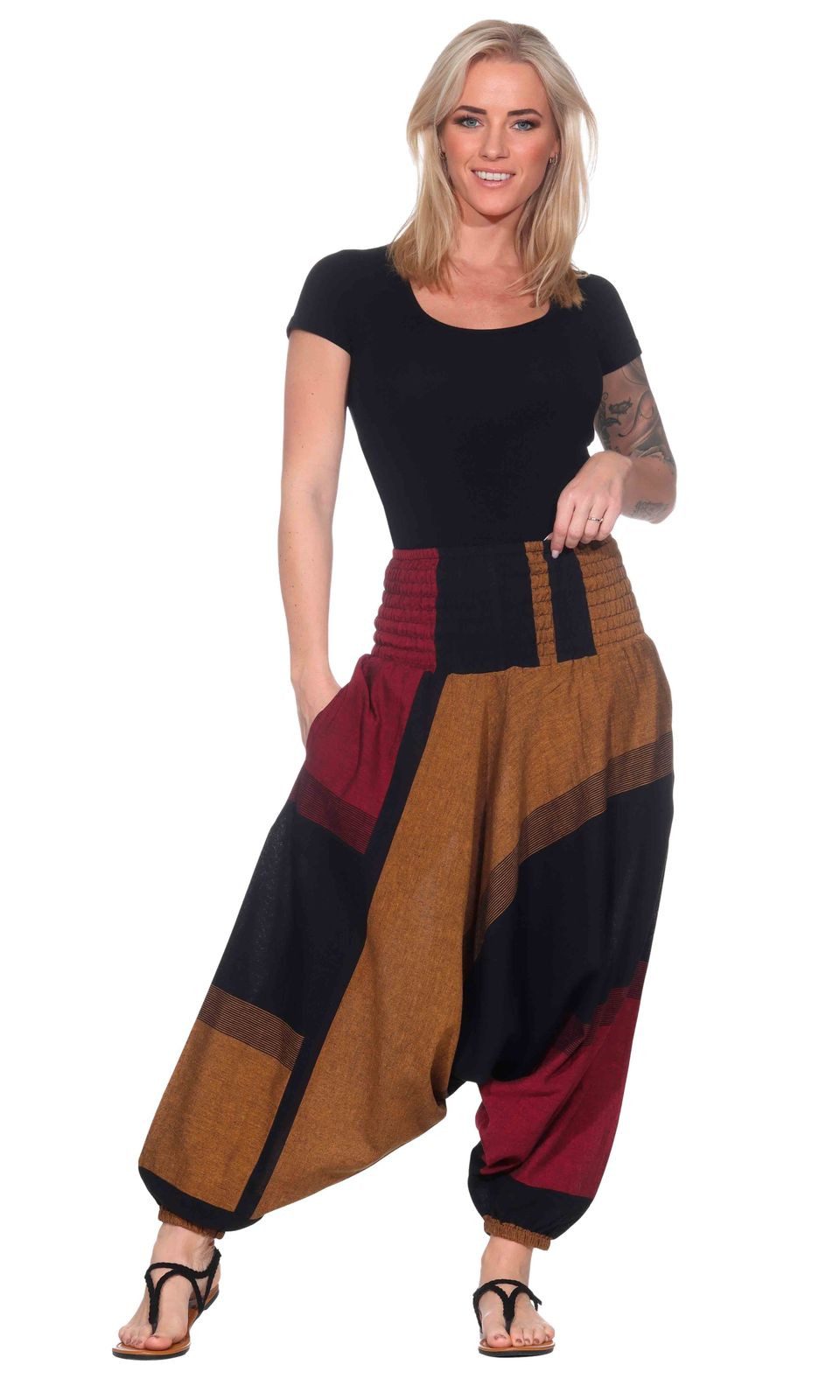 Haremshose Kunst und Magie Damen orientalische Yoga Freizeit Haremshose