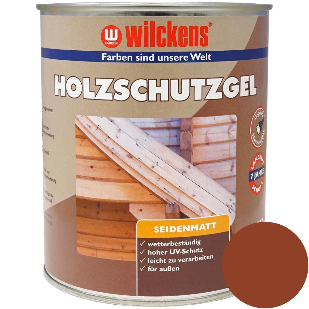 Wilckens Farben Holzschutzlasur Holzschutzgel seidenmatt 750 ml Holzschutz Holzlasur