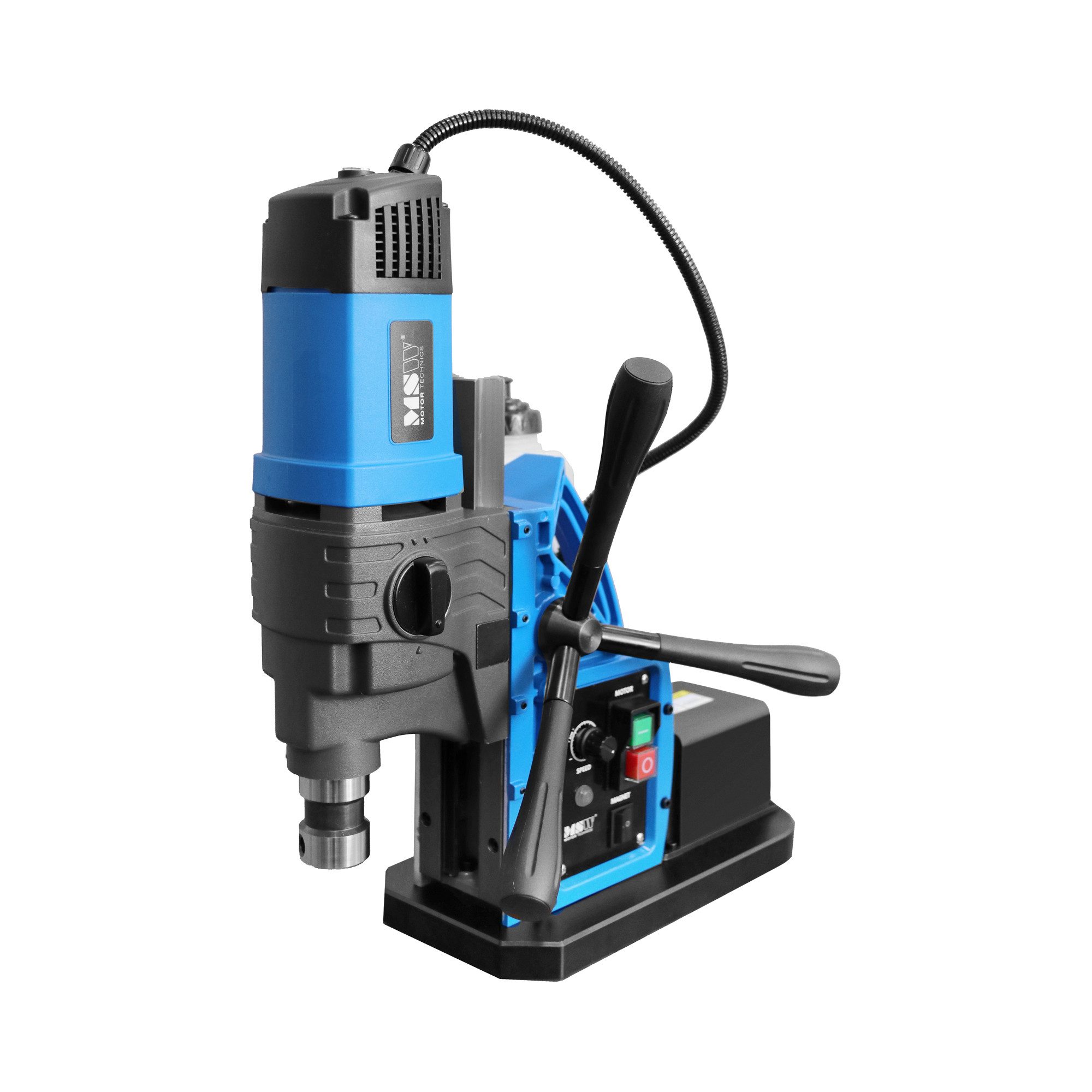 MSW Kernbohrmaschine Magnet-Bohrmaschine mit Vakuum 1650 W 560 U/min 3 kN für 13/50 mm, 230 V, max. 560 U/min