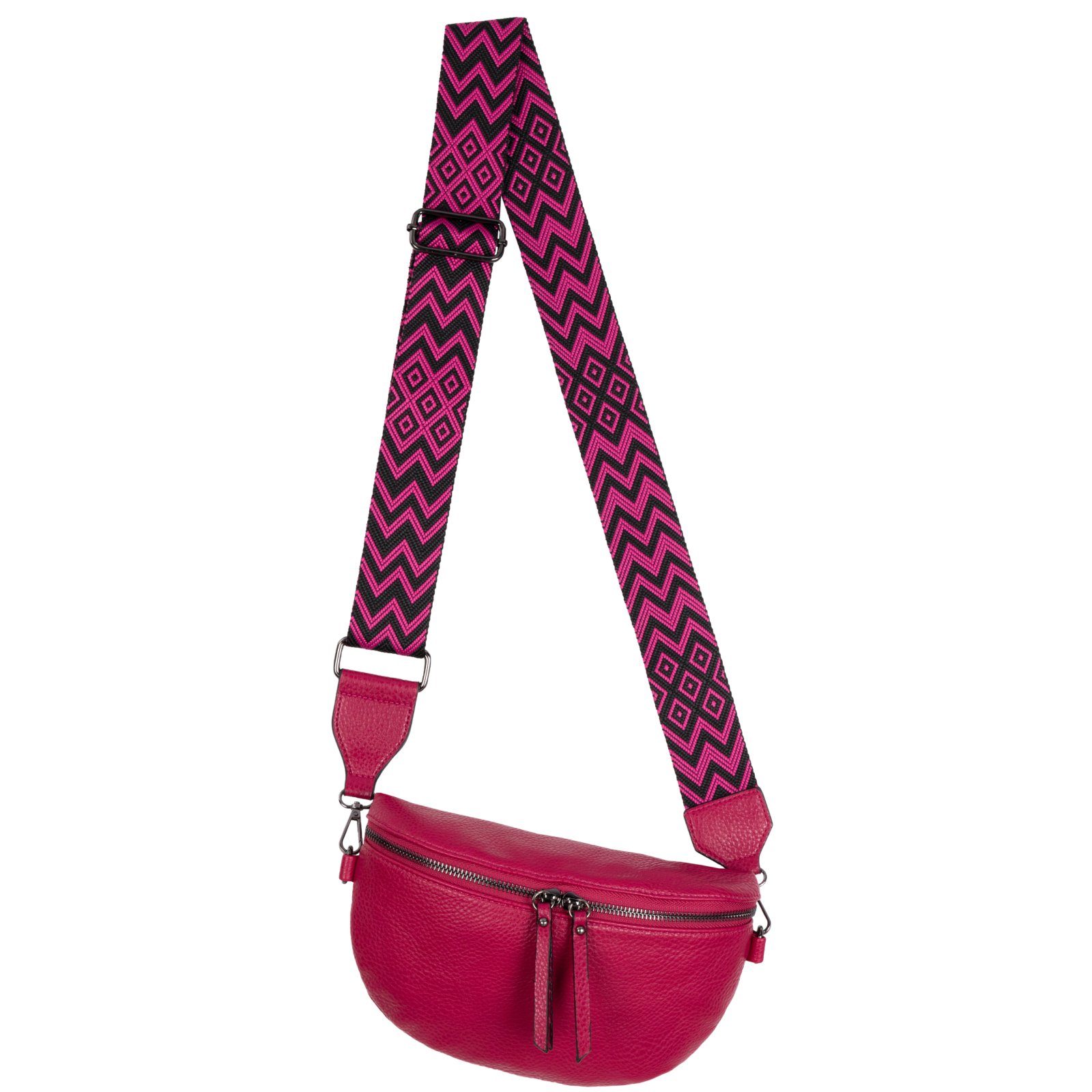 Gürteltasche Bauchtasche Umhängetasche Crossbody-Bag Kunstleder Italy-Design