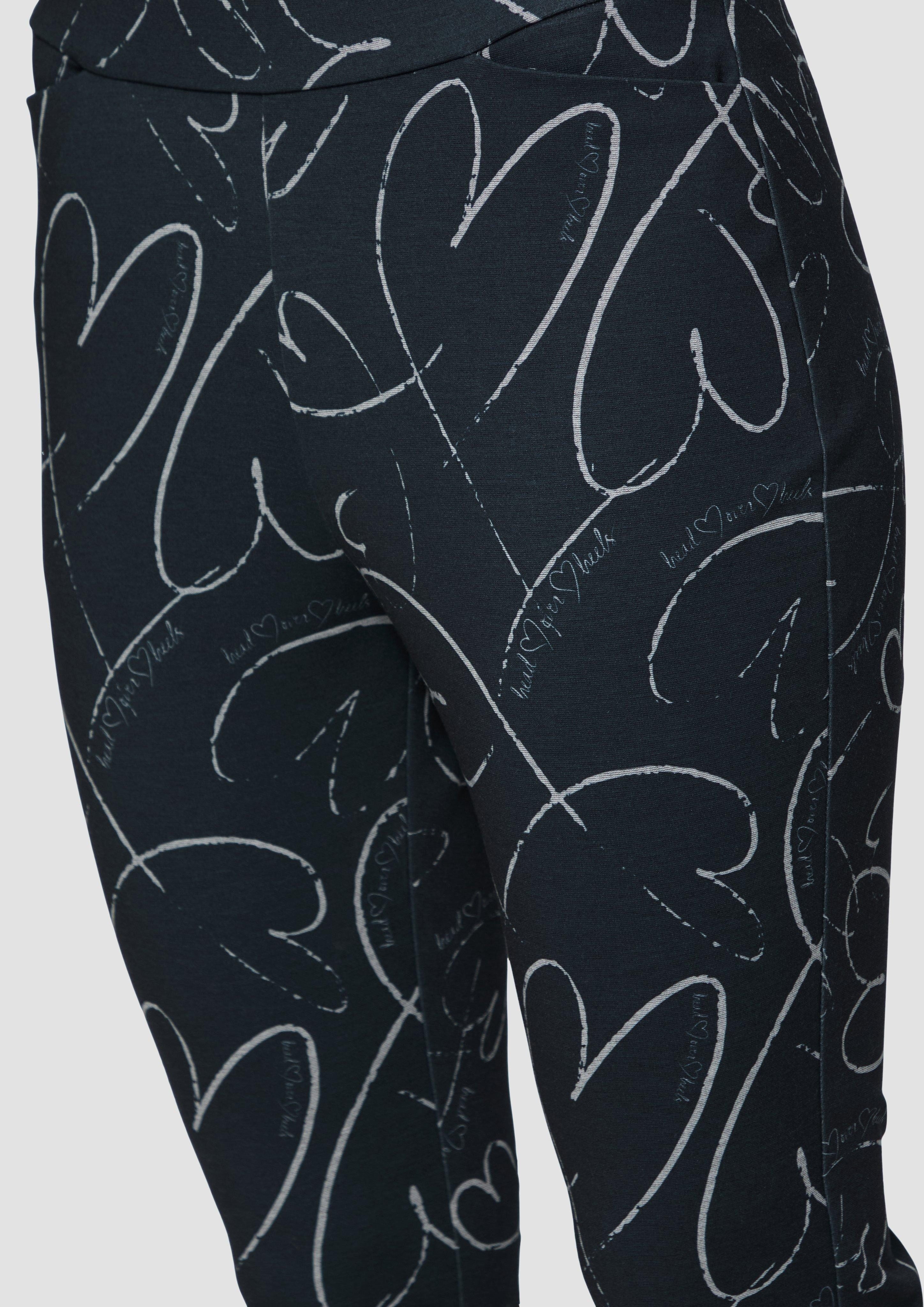s.Oliver BLACK LABEL 7/8-Hose Ausgestellte Culotte günstig online kaufen