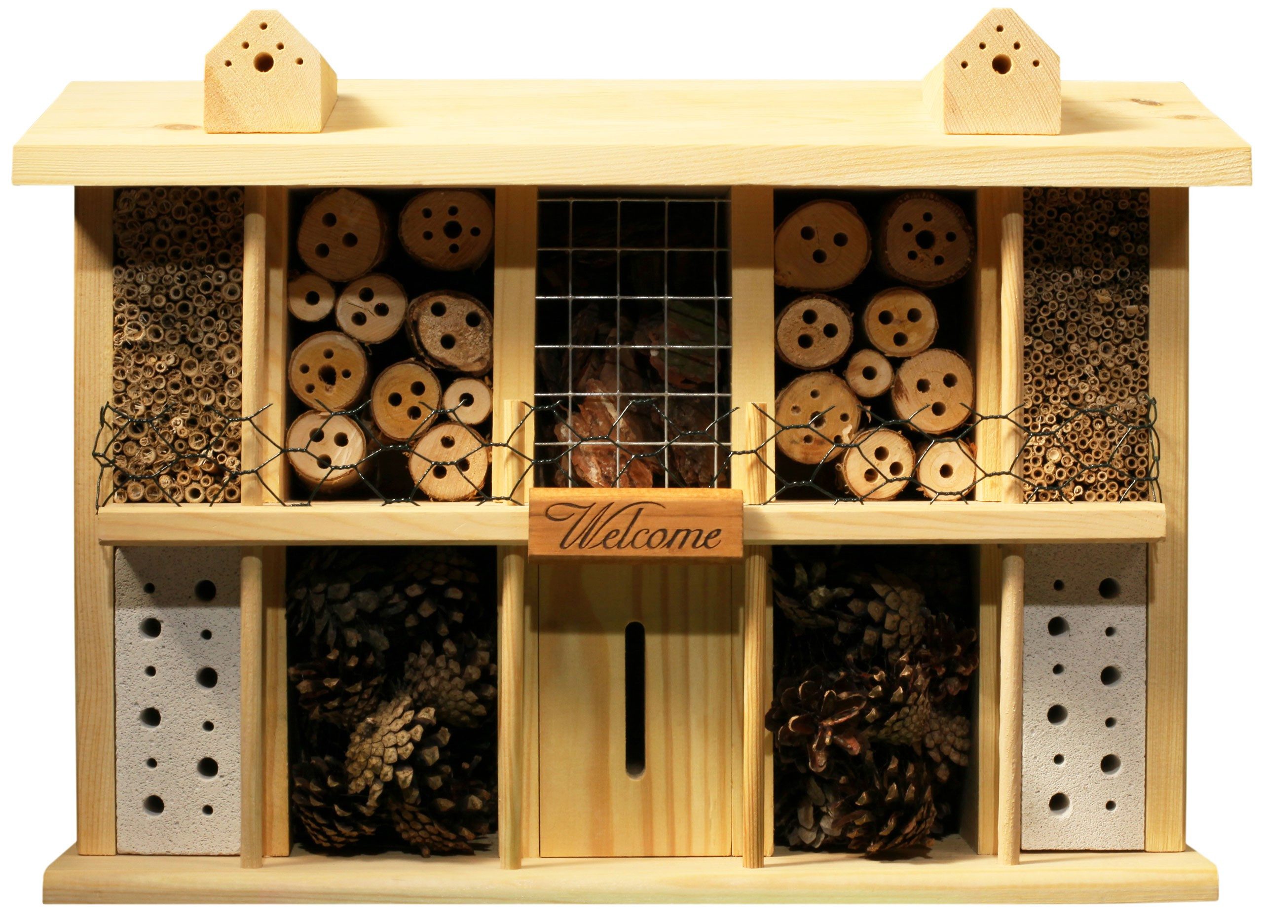 LUXUS-INSEKTENHOTEL Insektenhotel Insektenhotel "Landsitz Superior", Kiefer