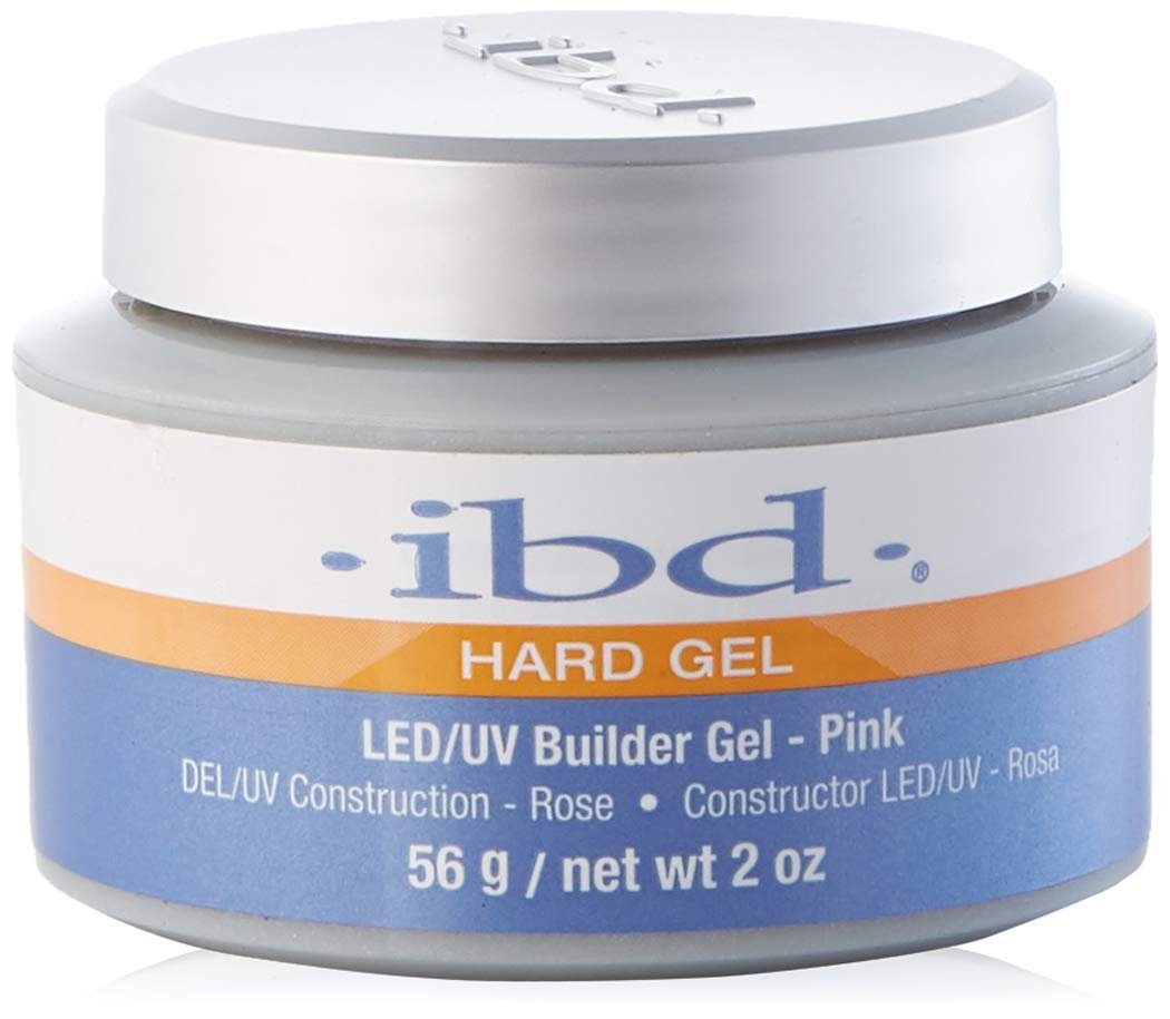 UV-Gel IBD Aufbaugel Hard Gel LED/UV Builder Gel, Pink, 1er Pack (1 x 56 g)