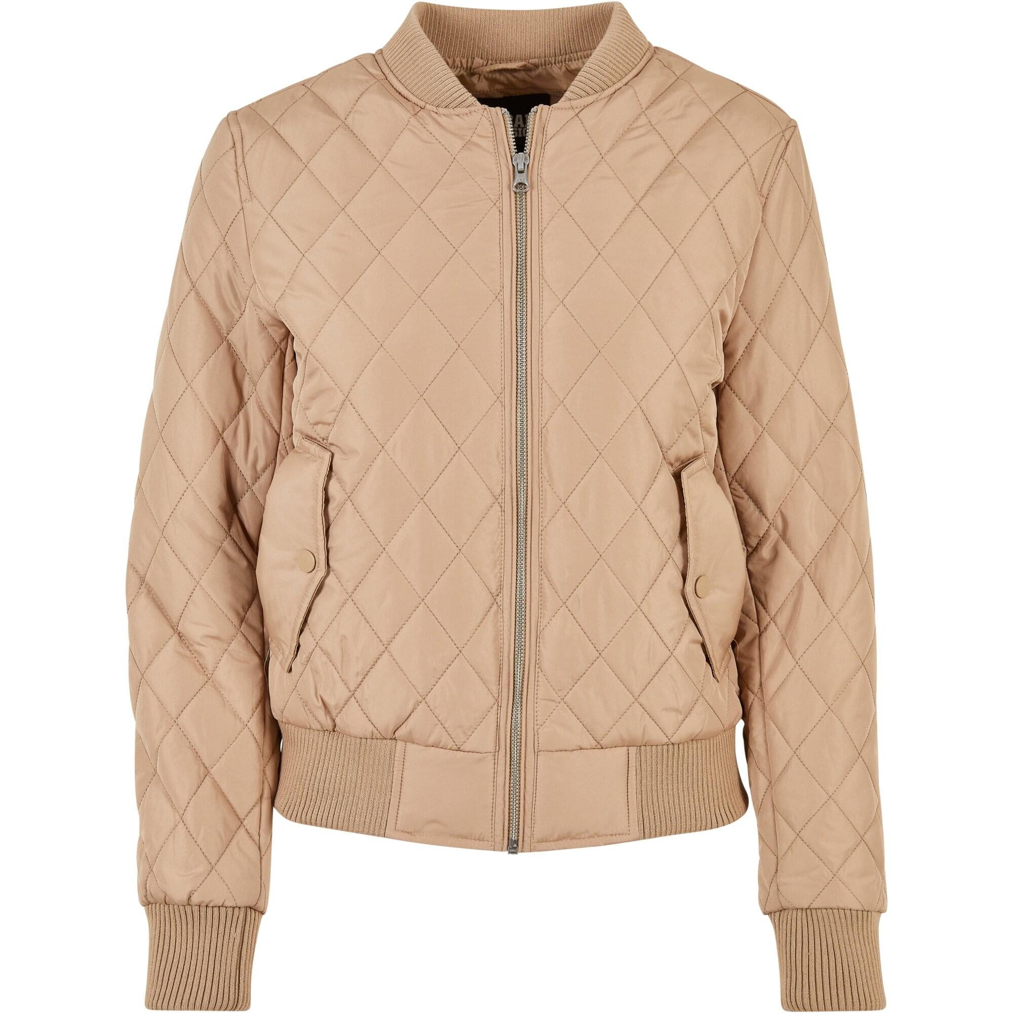 Bomberjacke Urban Classics Damen Ladies Diamond Quilt Nylon Jacket