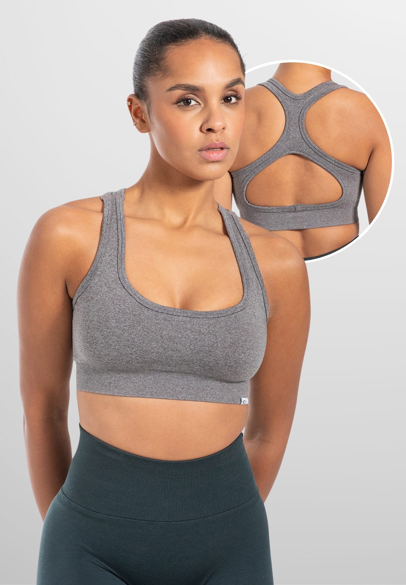 Smilodox Sport-BH Louisa, Blickdicht Rutschfestes Sport Bra, Gerippter Stof günstig online kaufen