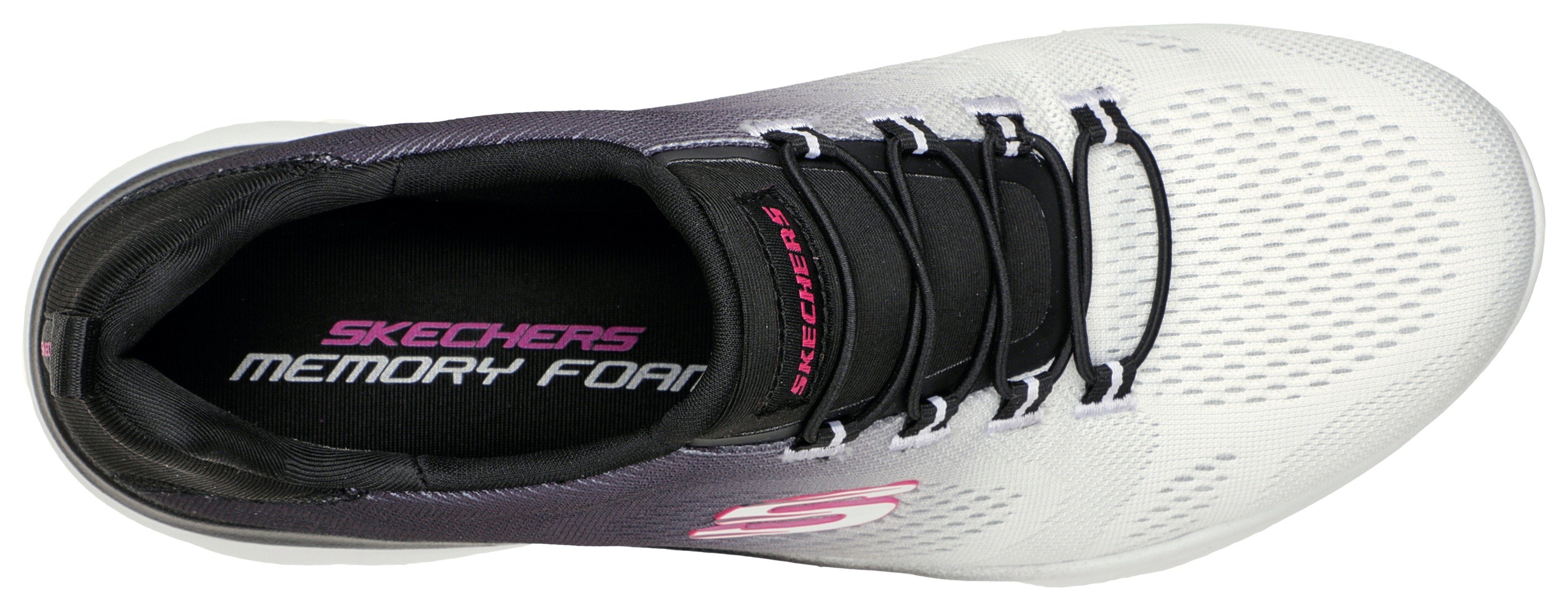 Skechers SUMMITS BRIGHT CHARMER Slip-On Sneaker Schlupfschuh, Slipper, Freizeitschuh mit schönem Farbverlauf – Bild 5 von 5