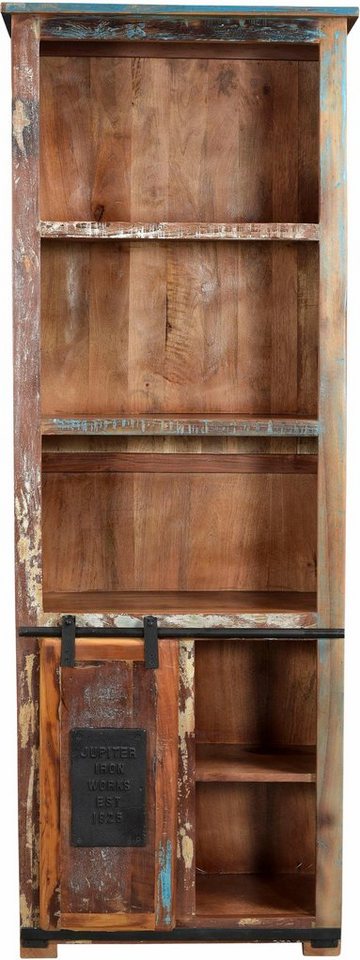 SIT Bücherregal Jupiter, aus recyceltem Altholz, Höhe 180 cm, Shabby Chic,  Vintage