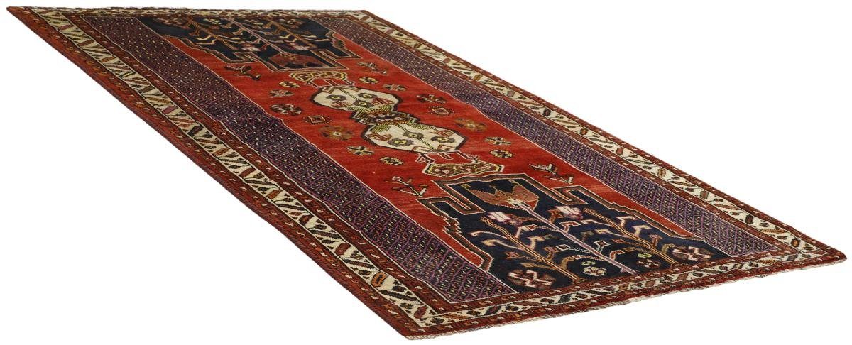 Handgeknüpfter Perserteppich, mm rechteckig, Nain / Shiraz 161x245 Höhe: Orientteppich Orientteppich 10 Trading,