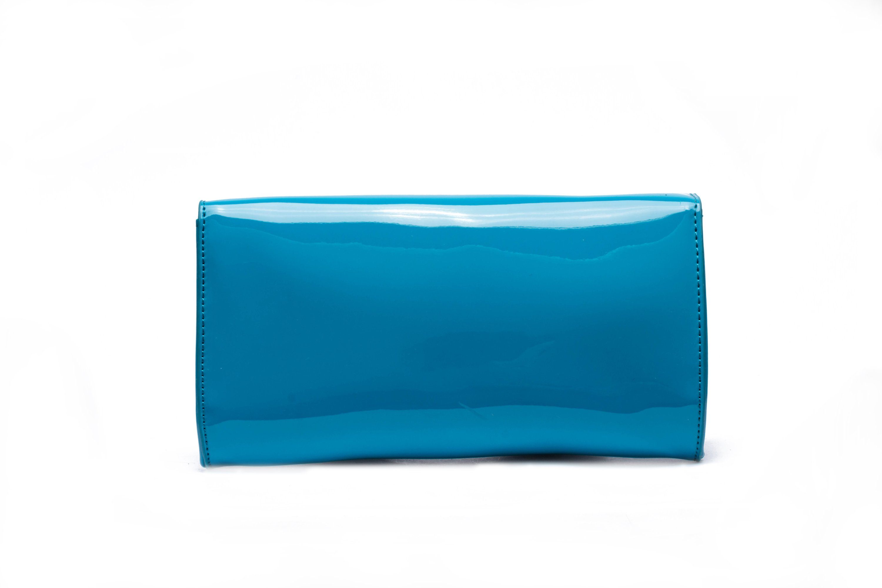 COLLEZIONE ALESSANDRO türkis Softlackmaterial weichem Mia, Clutch aus