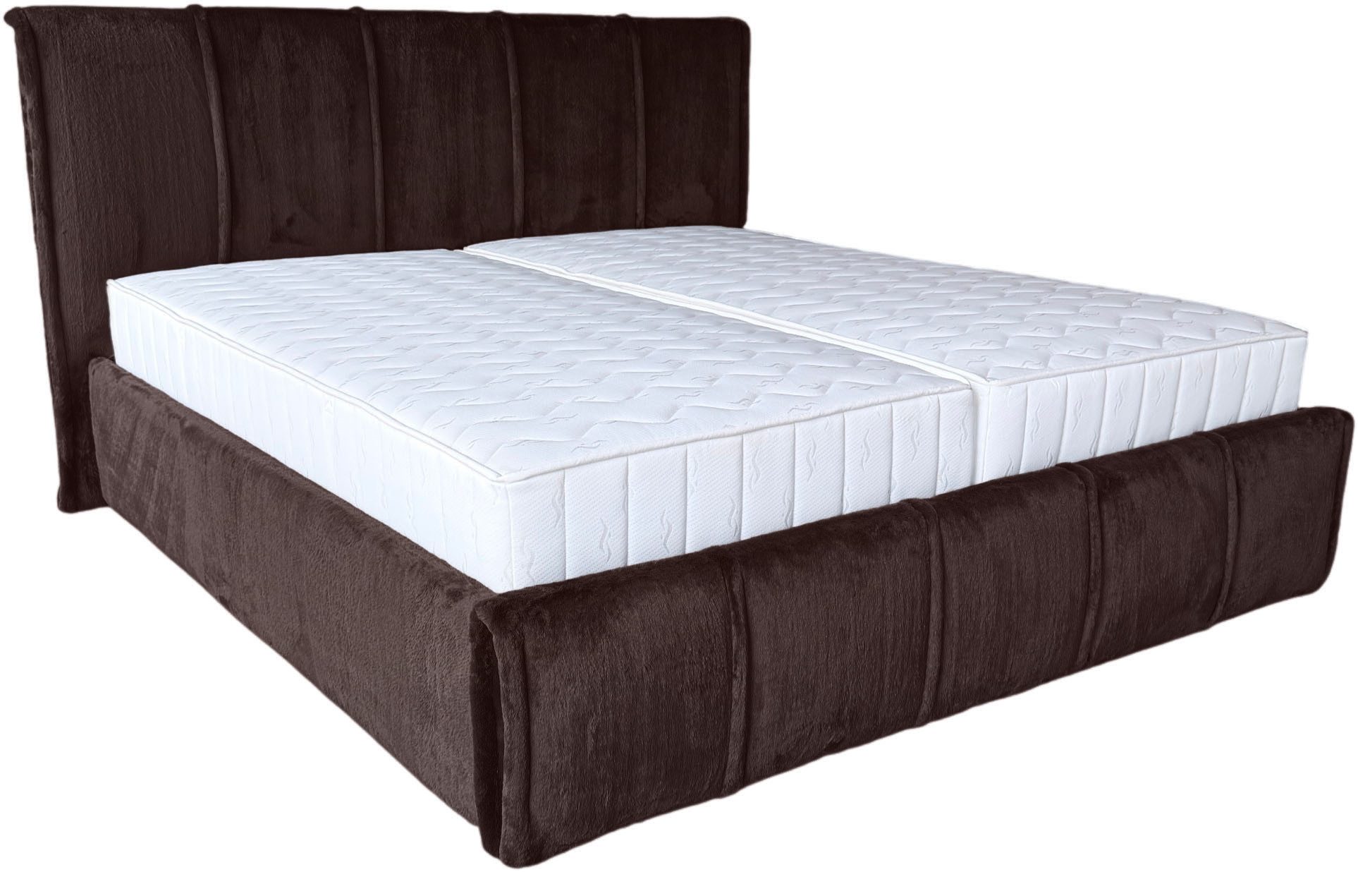 OTTO home Polsterbett EVELLINA in der Größe 180x200 cm, mit flauschigem Stoff bezogen, wahlweise mit Lattenrost und King-Matratze (28cm) – Bild 3 von 5