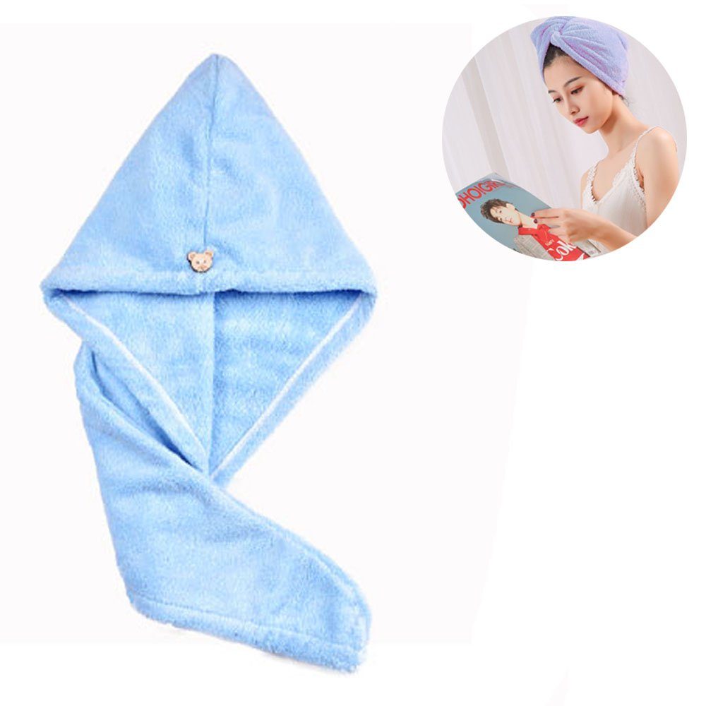 Jormftte Handtücher Haarturban,Turban Handtuch mit Knop