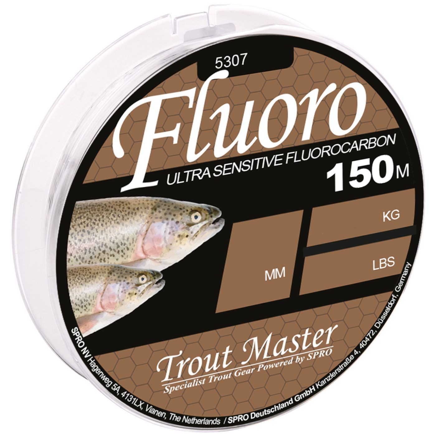 Angelschnur Trout Master Fluoro Mainline - 150m Fluorocarbon Schnur