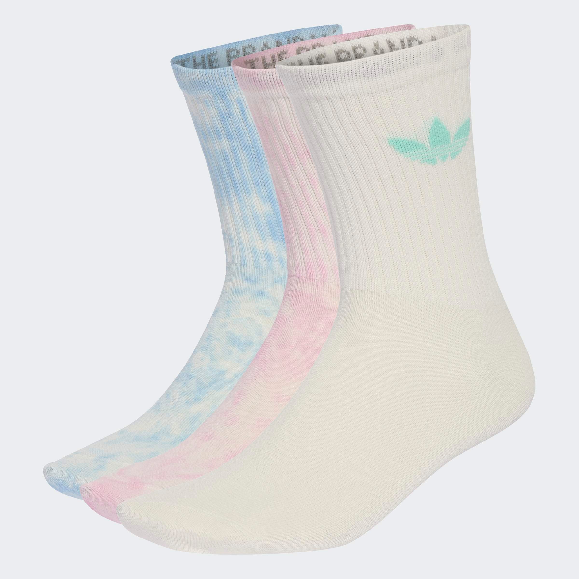 adidas Originals Sportsocken TIE DYE CREW, 3 PAAR (3-Paar) für sportive Aktivitäten und Laufen, mit Batikfärbetechnik