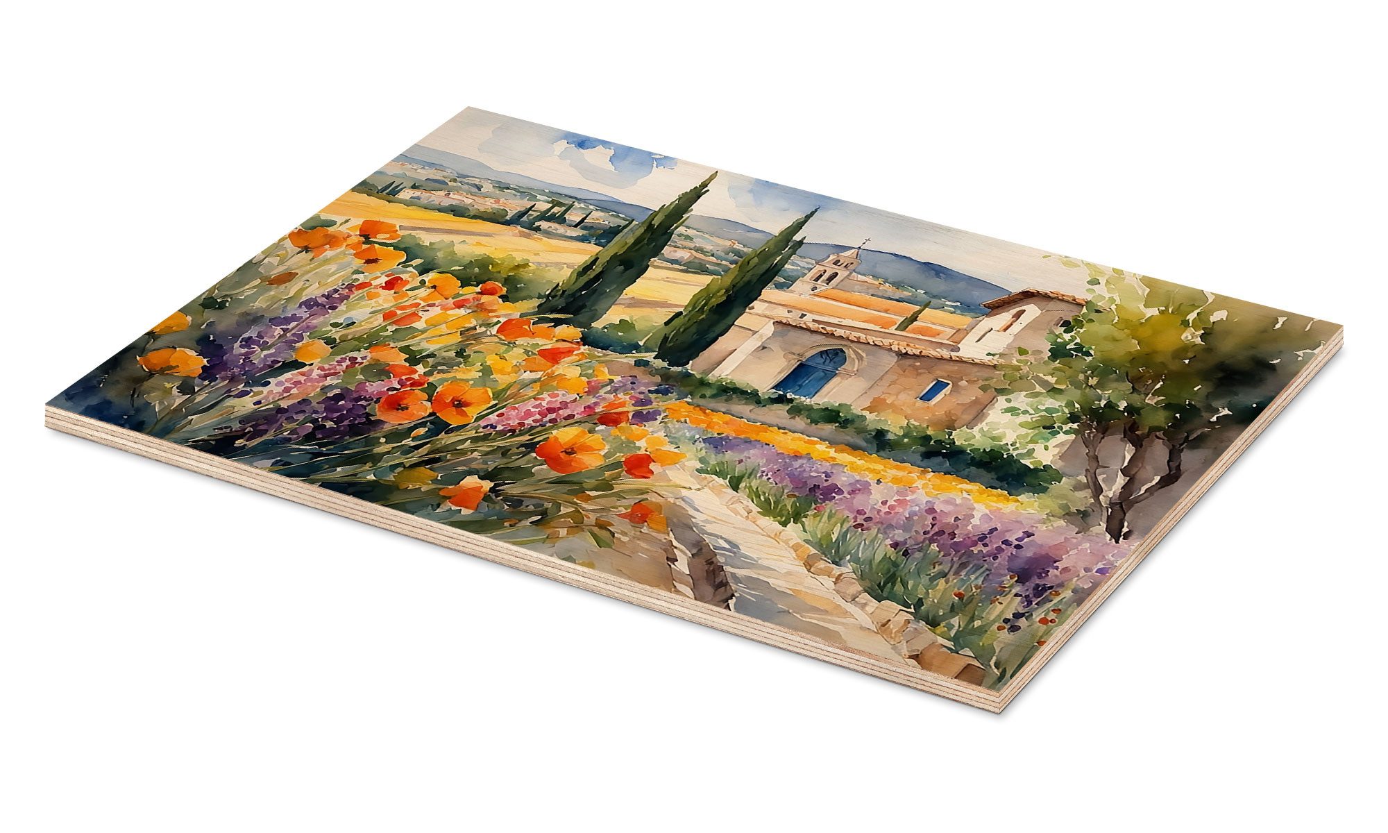 Posterlounge Wandbild Landschaft in der Provence, Mango Art, erhältlich als Poster, Leinwandbild, Wandsticker oder Acrylglasbild
