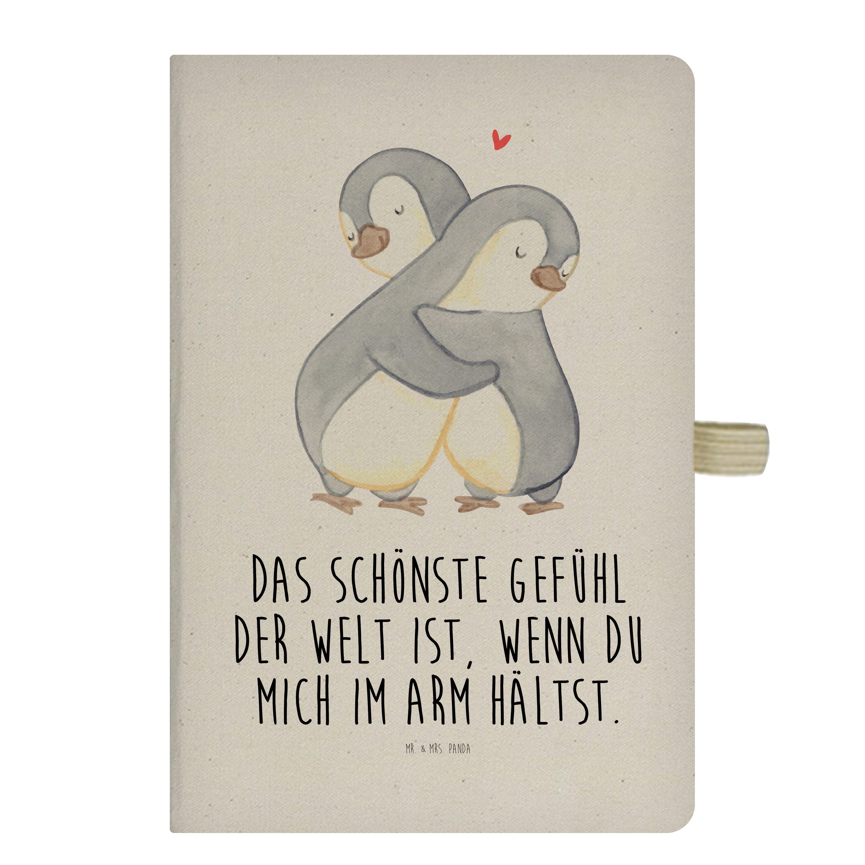 Mr. & Mrs. Panda Notizbuch Pinguine Kuscheln - Transparent - Geschenk, Tagebuch, Valentinstag, N Mr. & Mrs. Panda