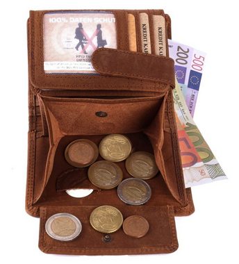 SHG Geldbörse Herren Leder Börse Portemonnaie, Brieftasche Lederbörse mit Münzfach RFID Schutz Männerbörse