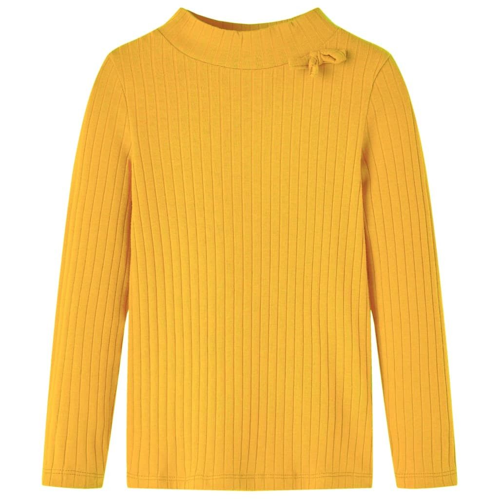 Langarmshirt Kinder-Langarmshirt Rippstrick Dunkelocker 116