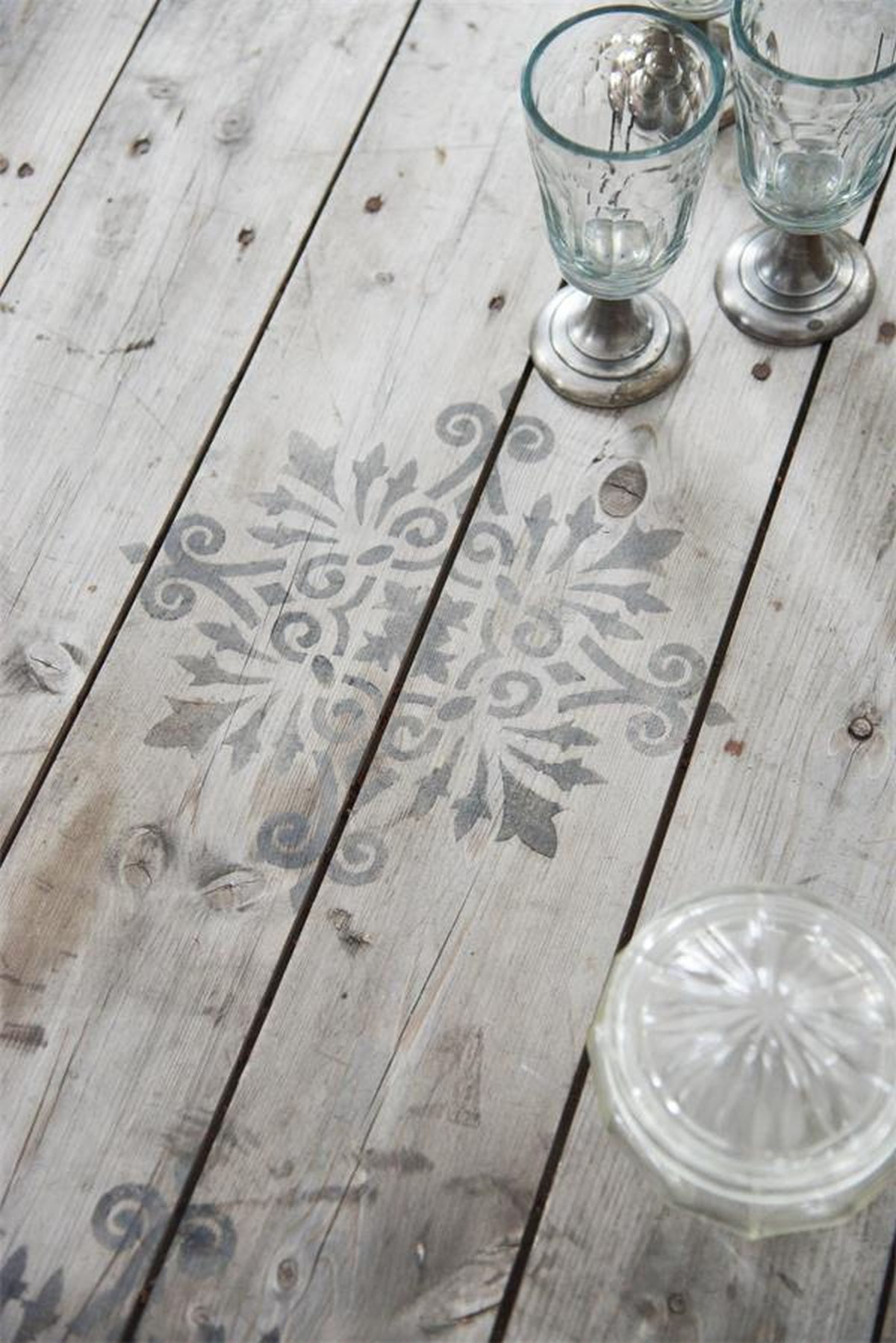 Vintage Paint Motivschablone Vintage Schablone Stencil Ornament Kunststoff wiederverwendbar, Saubere Kanten für präzise Muster und gleichmäßige Farbaufträge