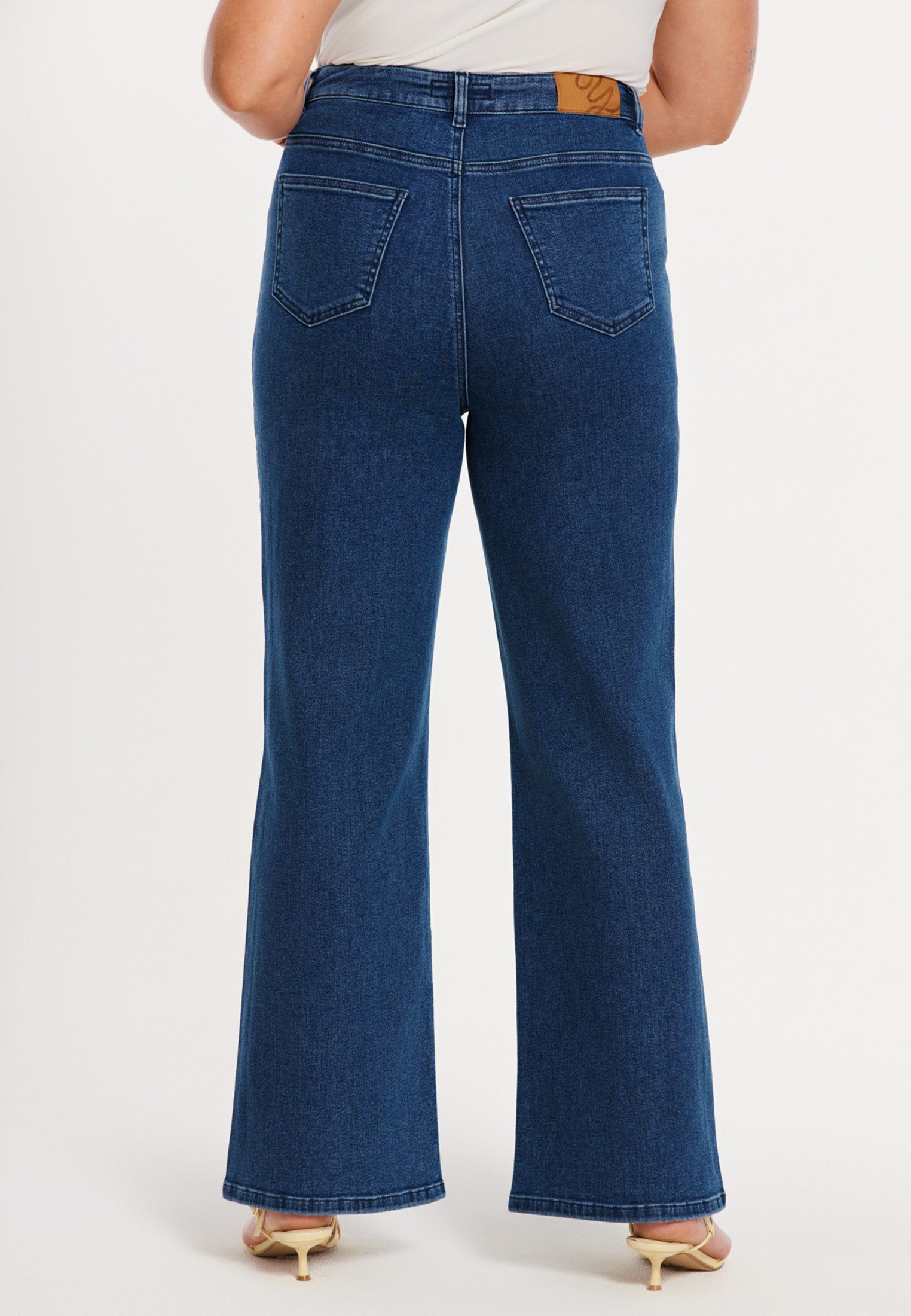 YOEK High-waist-Jeans Damen Jeans Flare Fit