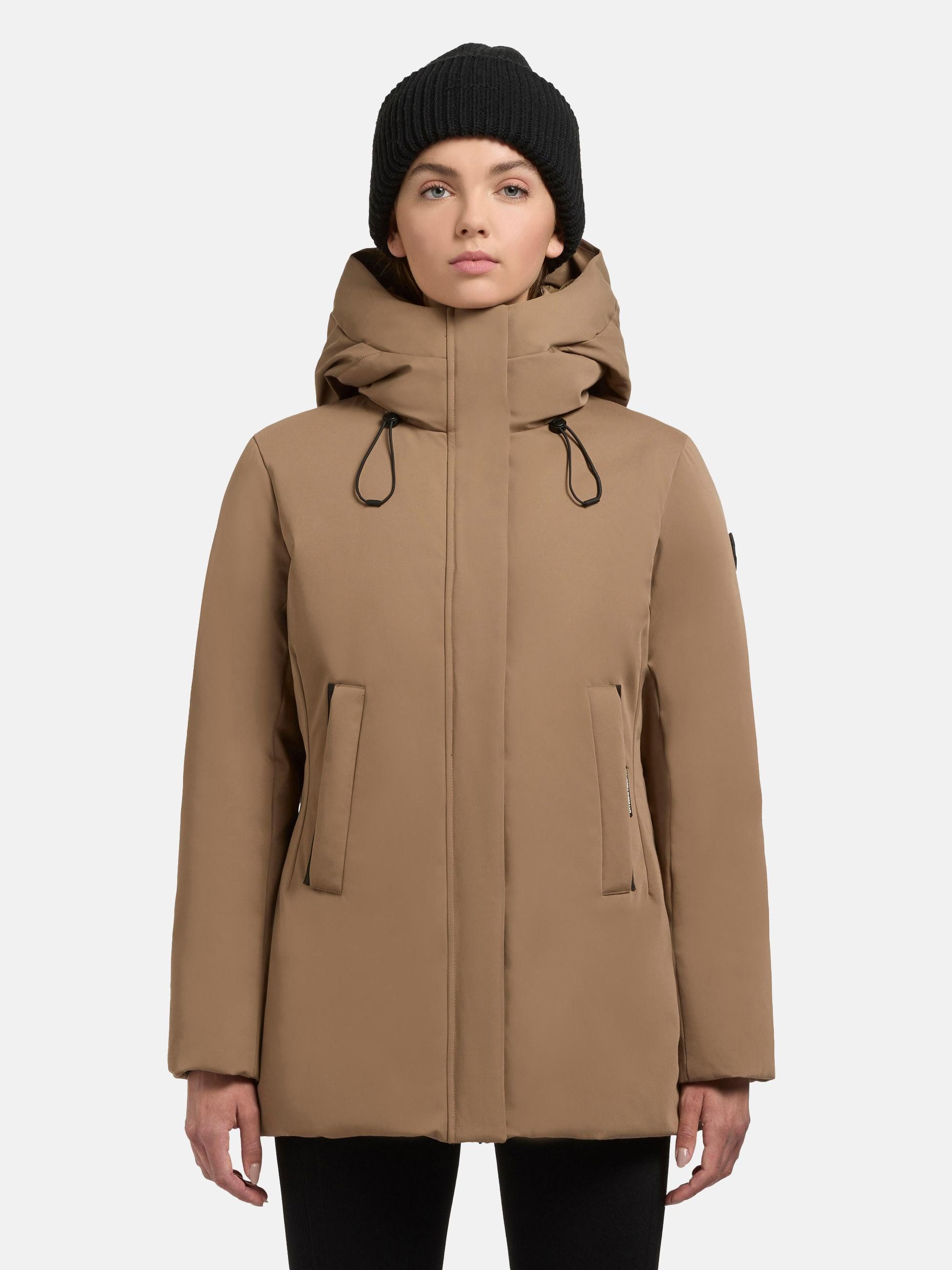 khujo Winterjacke Palla-YM Damen Wintermantel mit verstellbarer Kapuze günstig online kaufen