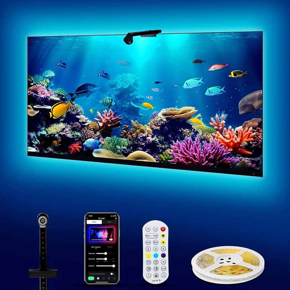 Jibenhome LED-Streifen TV Hintergrundbeleuchtung,RGB Stripe USB-betriebene günstig online kaufen