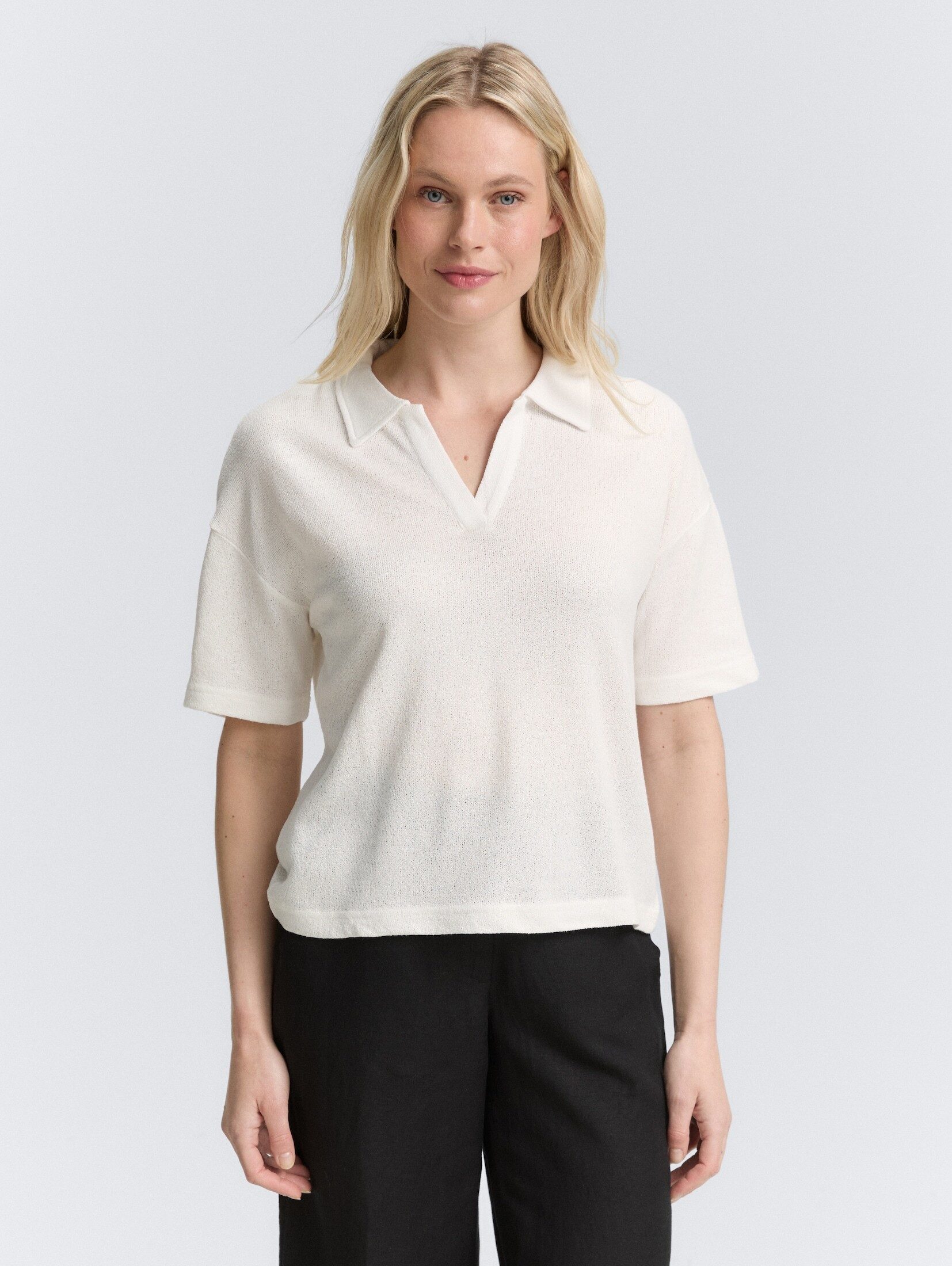 TOM TAILOR T-Shirt T-Shirt mit Polokragen günstig online kaufen