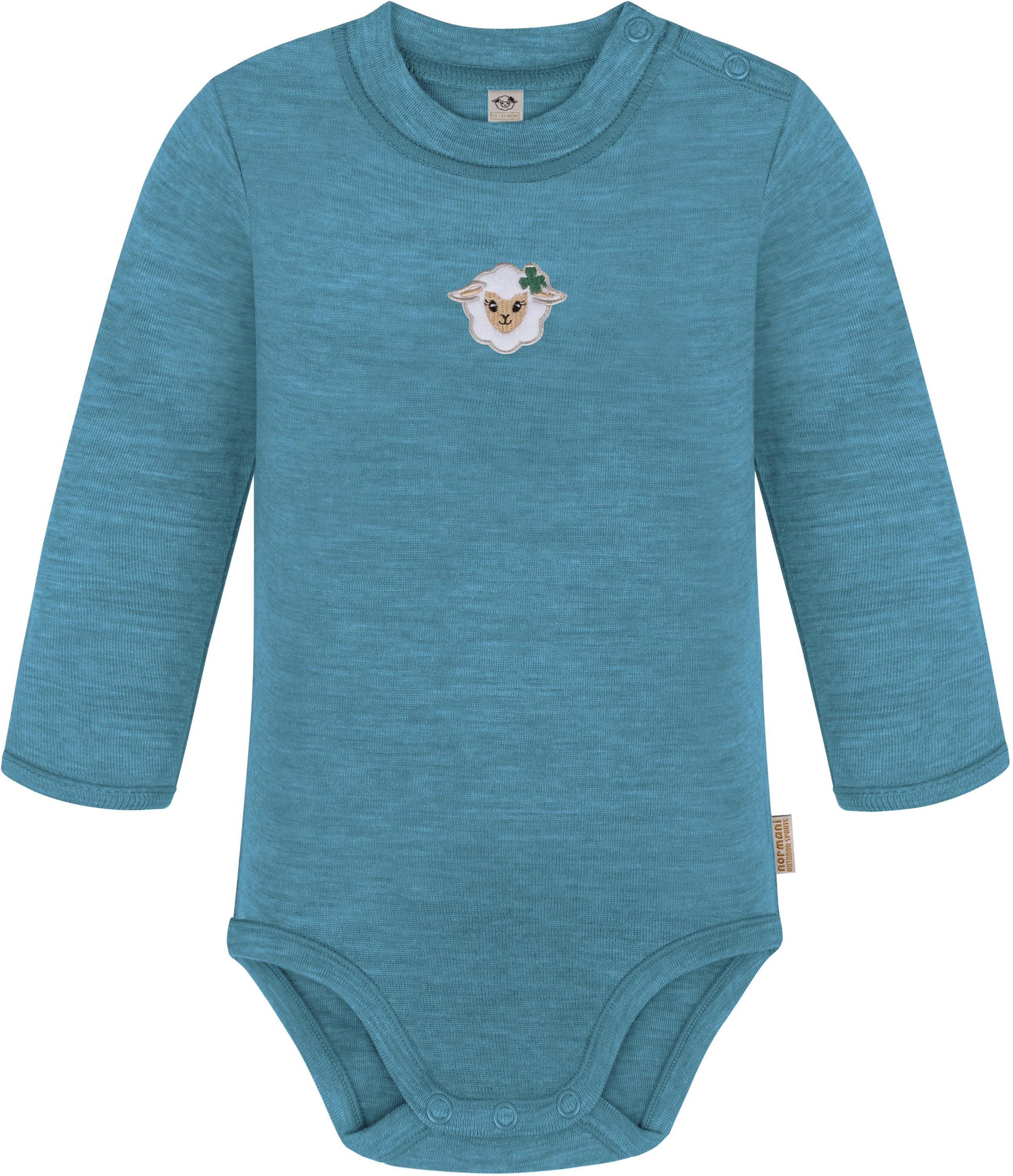 Langarmwickelbody Baby Merino Langarmbody Tuai