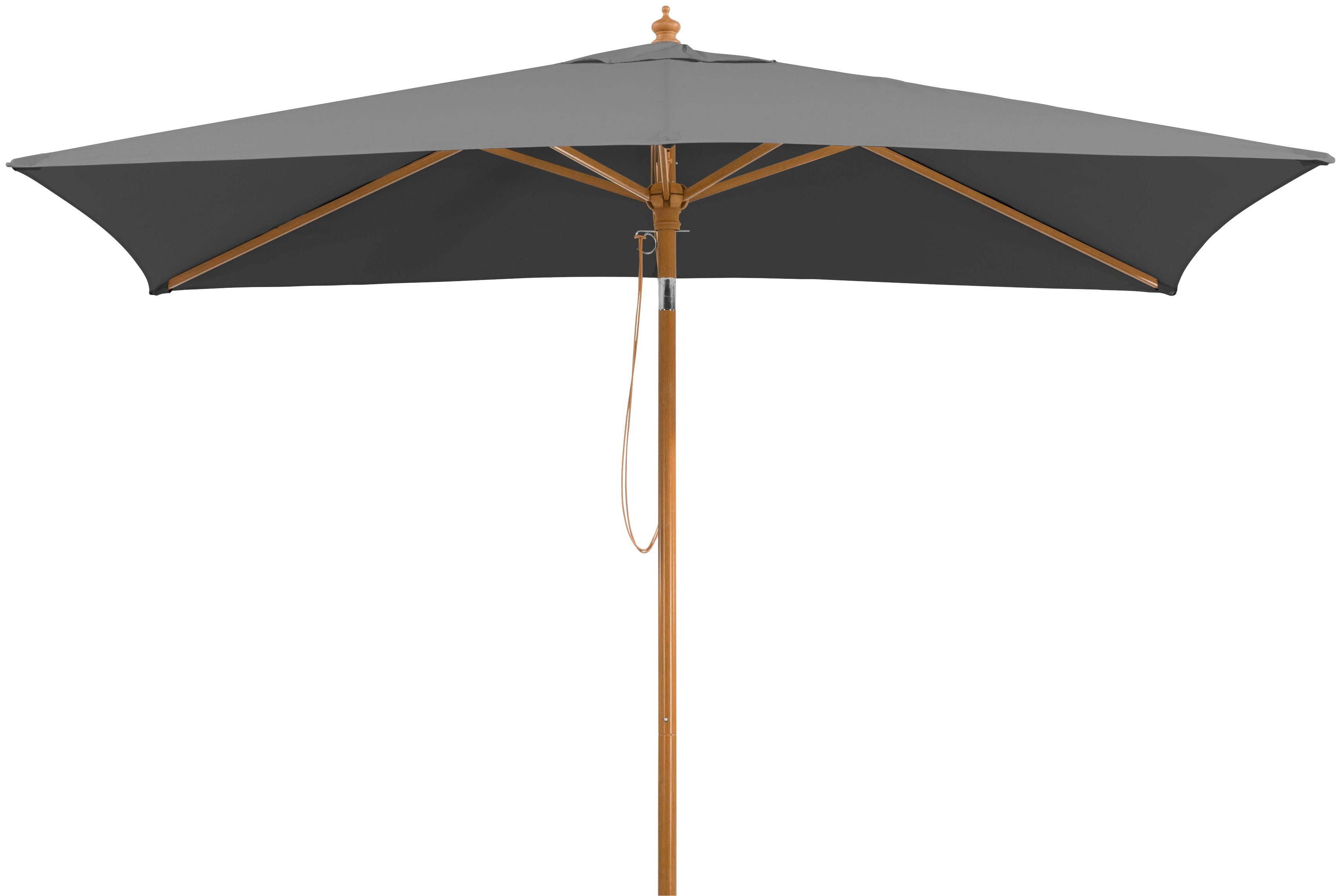 Schneider Marktschirm 300 cmx 200 cm Anthrazit mit Seilzugmechanik günstig online kaufen
