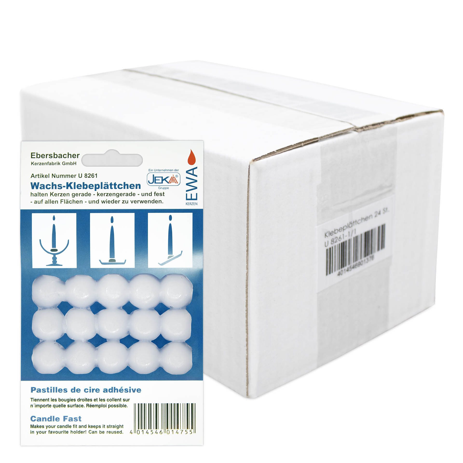 DistrEbution Klebepad Wachs Klebeplättchen, x15 pro günstig online kaufen