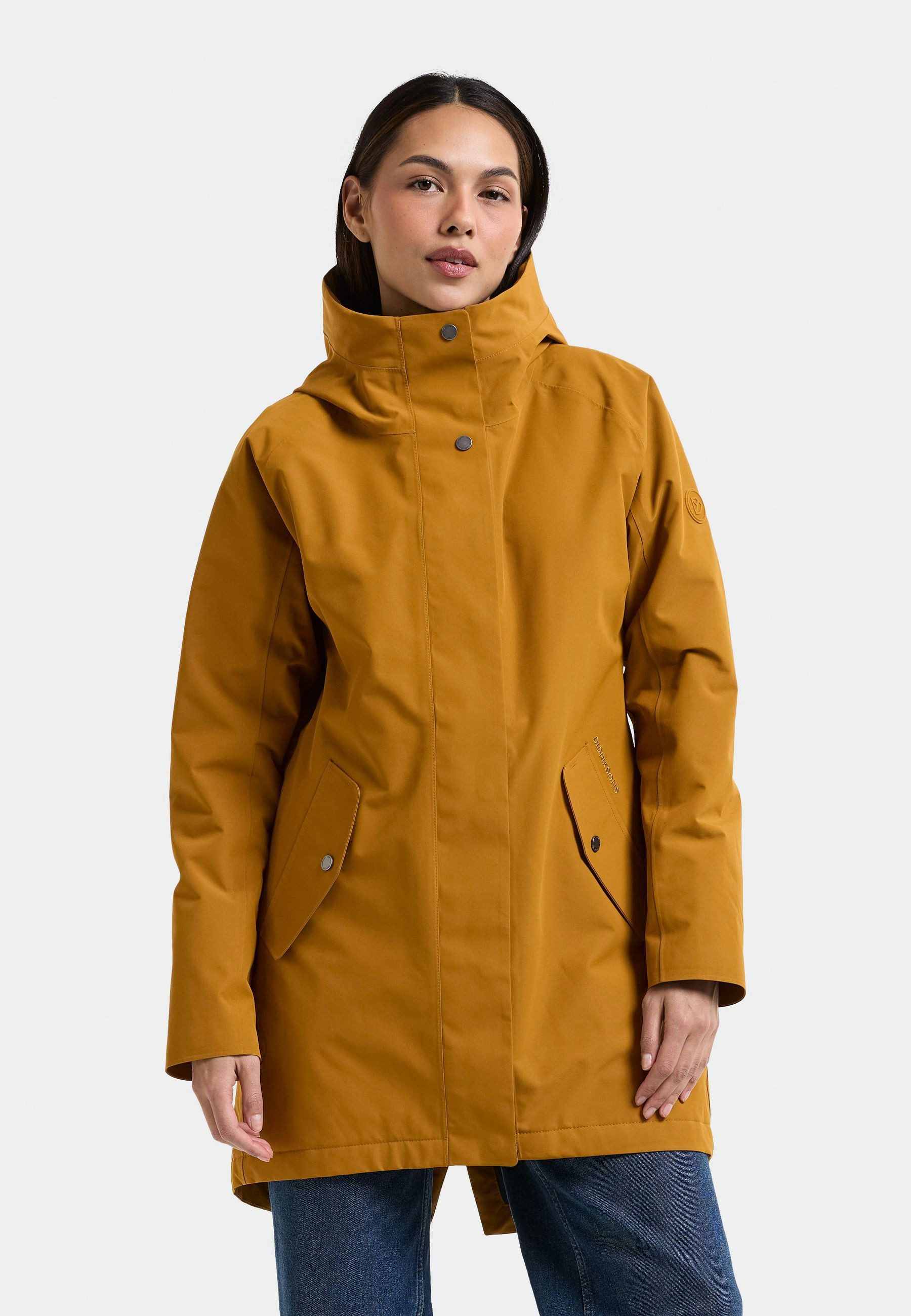 Didriksons Winterjacke Damen Wintermantel Wasserdicht ALANA mit Kapuze mit Taschen