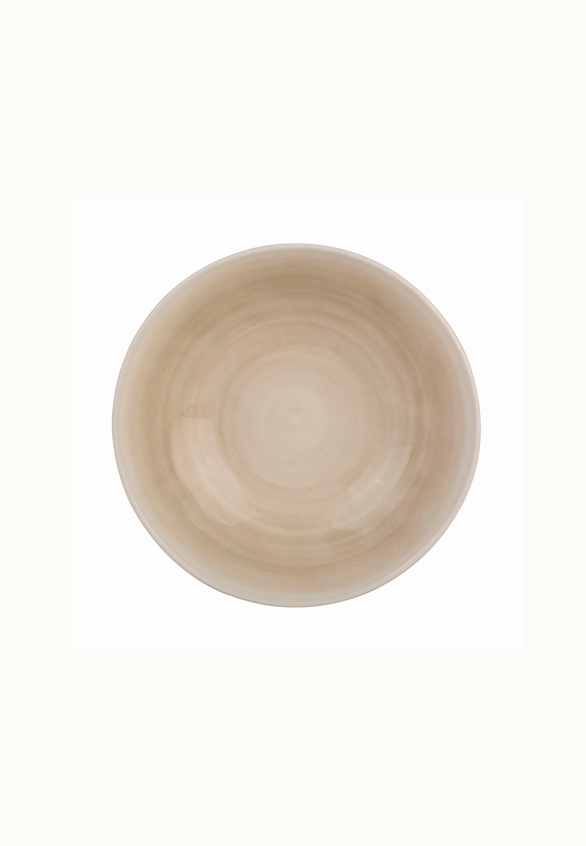 Bella Maison Dessertschale Keramik, handbemaltem beige Keramik, mit (1-tlg), Design Pure