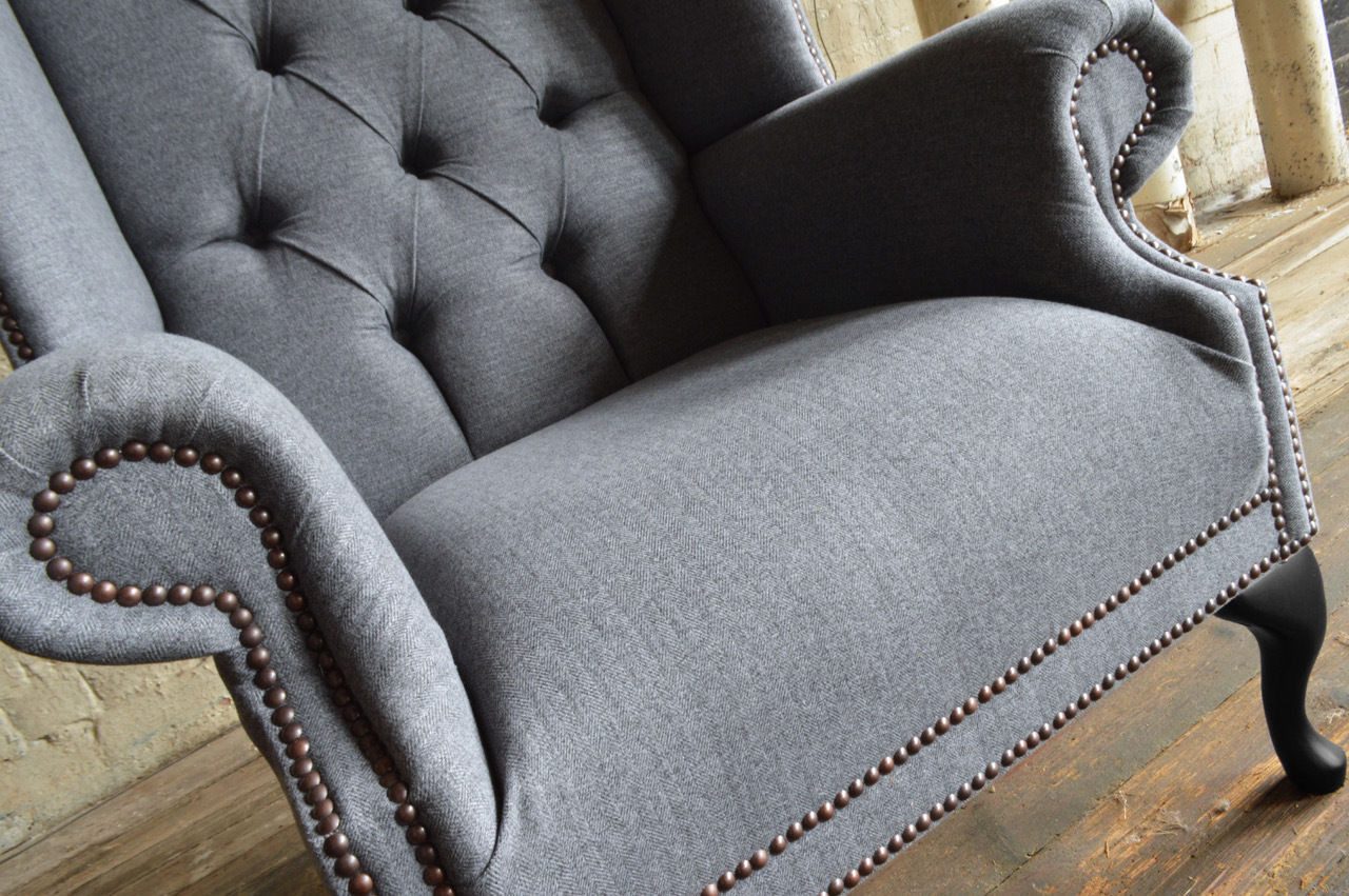 Xlmoebel Ohrensessel Ohrensessel im Chesterfield-Design mit hochwertiger Polsterung (1-St., Sessel), Hergestellt in Europa